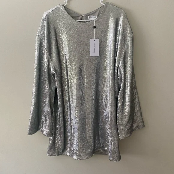 NWT Lovers and Friends Revolve Leslie Sequin Mini Dress Size Large - Picture 8 of 8